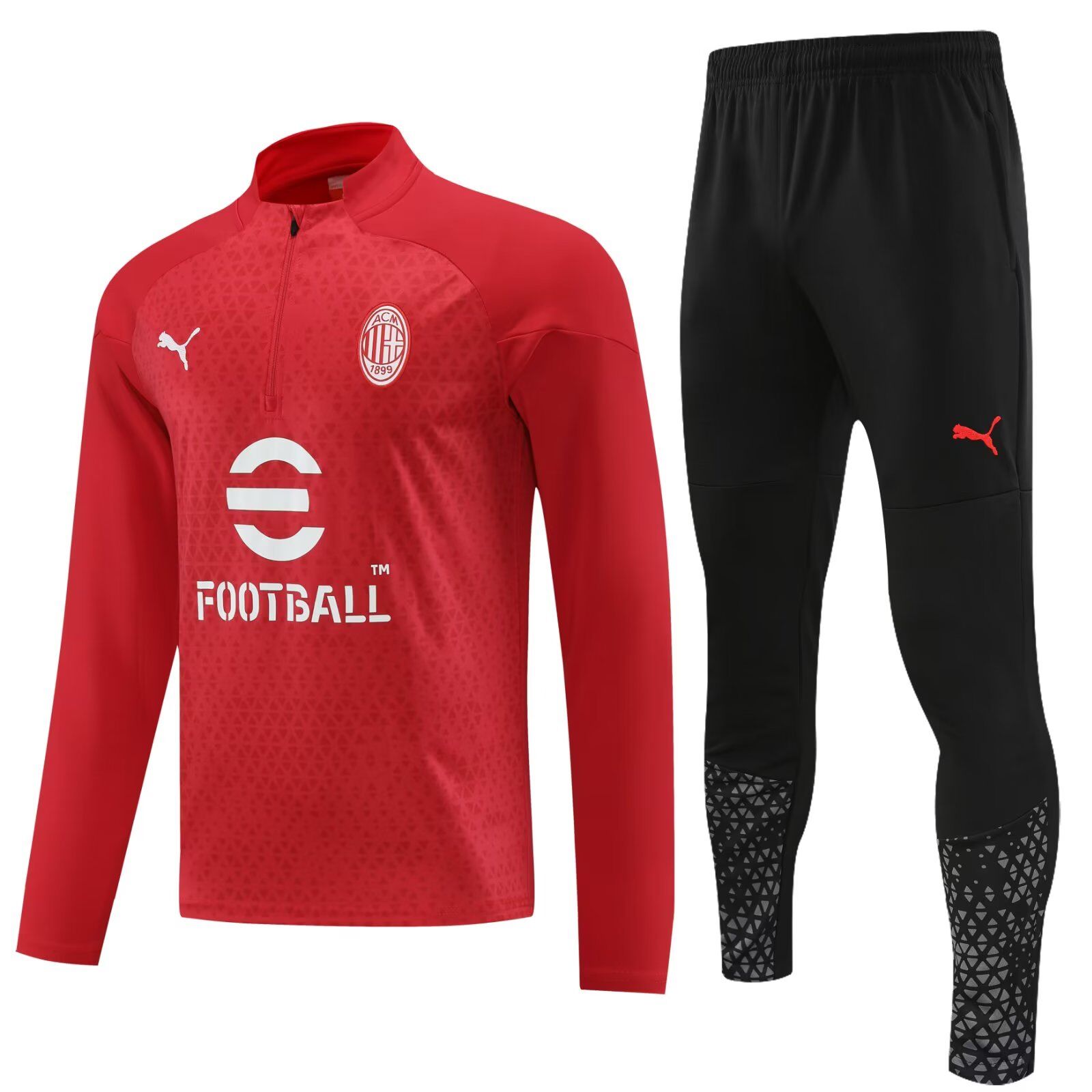AAA Quality AC Milan 23/24 Tracksuit - Red/White